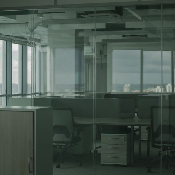 corporate office empty desk absence