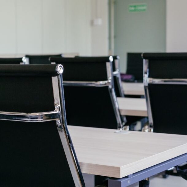 empty office chair workplace