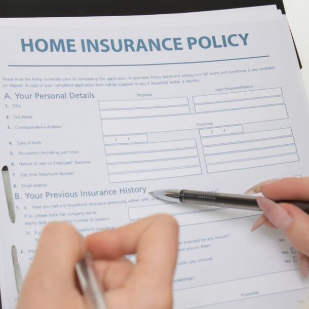 insurance policy form signature pen